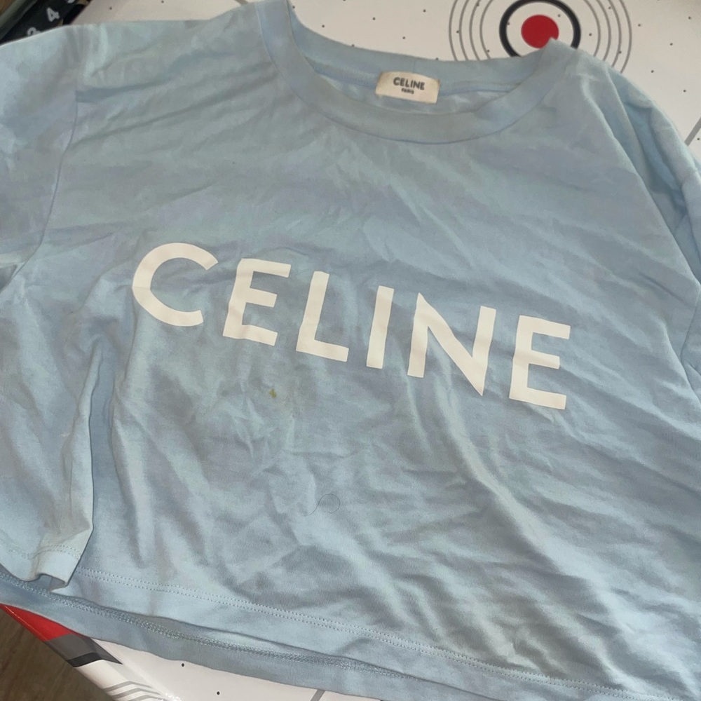 Celine Crop Top light blue